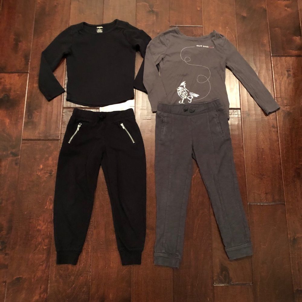 Long sleeve T-shirts and joggers